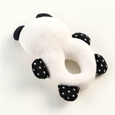 Мягкая игрушка для собак, пончик, "Панда», 17 см, пищащая