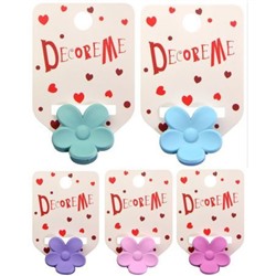 Заколка для волос "КРАБИК" 3 см 1 шт 5 цветов 2-718/64 DecoreMe