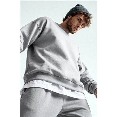 Мужской костюм оверсайз из футера трехнитки Happyfox