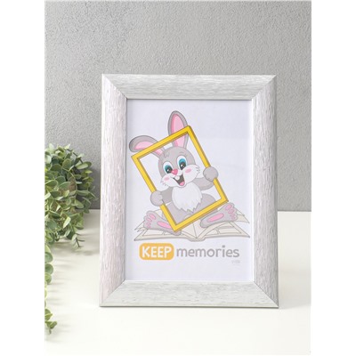 Фоторамка для фото 21×30 см Keep memories Luxe Elegance, с ножкой, пластик, серебро, (пластиковый экран)