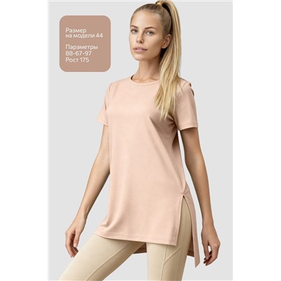 Женская удлиненная футболка с разрезами Happyfox