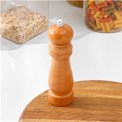 Мельница для специй Доляна, 17×4.5 см, металлический механизм, коричневая