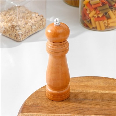 Мельница для специй Доляна, 17×4.5 см, металлический механизм, коричневая