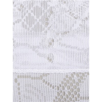 Тюль на кухню без шторной ленты, размер 169×162 см, цвет белый, 100% полиэстер