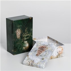 Набор подарочных коробок 6 в 1 «Снежной зимы», 32.5×20×12.5 - 20×12.5×7.5 см, Новый год