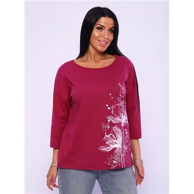 Футболка "Амели" (Бордо)