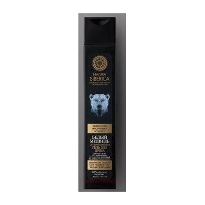NATURA SIBERICA MEN Гель для душа Супер бодрящий белый медведь 250 мл