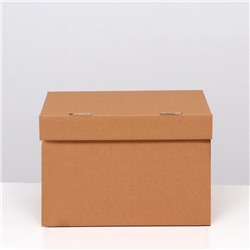 Коробка для хранения "А4", бурая, 32.5×23.5×23.5 см