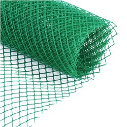 Сетка садовая, 1×5 м, ячейка ромб 15×15 мм, пластиковая, зелёная, Greengo, в рулоне