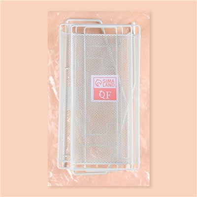 Органайзер для хранения, двухуровневый, 31×32×16.5 см, белый