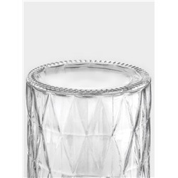 Банка для сыпучих Доляна «Голубки», 1 л, 11×24 см, с керамической крышкой, стекло, прозрачная