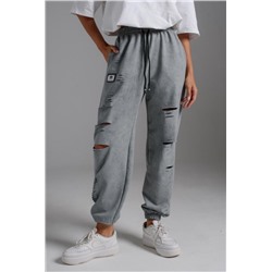 7483 брюки женские (Винтаж серый)