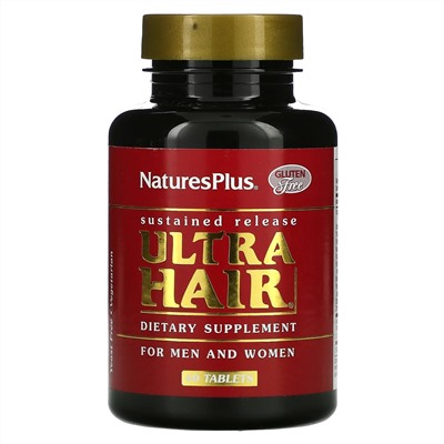Nature's Plus, Ultra Hair, For Men and Women, 60 Tablets