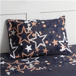 Постельное бельё евро Newday «Звездопад», полисатин