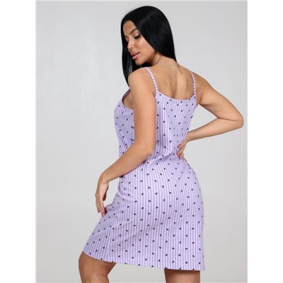 Сорочка "Алиссум" (Лиловый полоска)