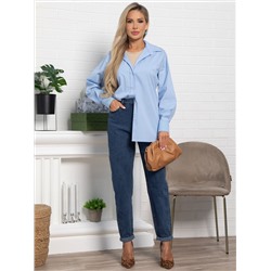 Рубашка хлопковая Рина (голубая) Б15225-53М