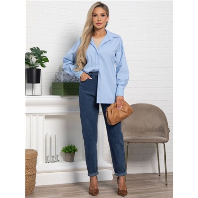 Рубашка хлопковая Рина (голубая) Б15225-53М