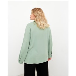Блузка женская MIST plus-size, размер 52, зелёная