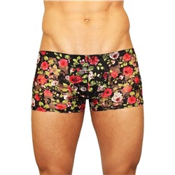 Мужские трусы-боксеры из сетки с яркими розами Rose Boxer