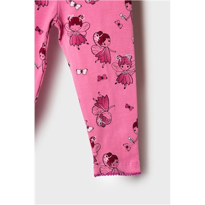 Брюки детские трикотажные для девочек (легинсы), 2 пары в комплекте PLAYTODAY, 1240077