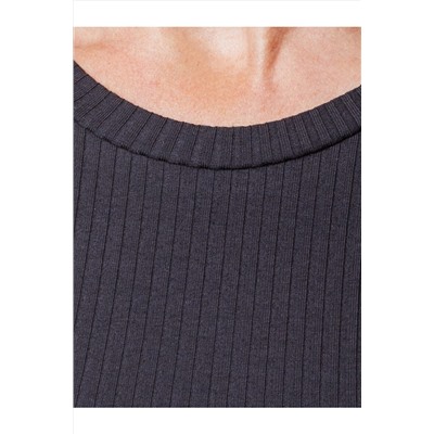 Джемпер из трикотажа в широкий рубчик VILATTE, 1130038