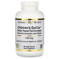 California Gold Nutrition, Children's Epicor, 125 мг, 360 растительных капсул
