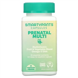 SmartyPants, Prenatal Multi, 30 Vegetarian Capsules