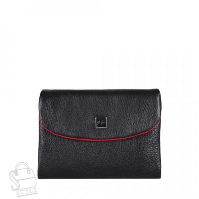 Женский кошелек 7007-15 black red Velina Fabbiano