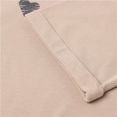 Футболка женская «Сердце», цвет хаки, размер 44