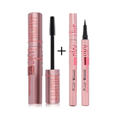 Million Pauline Набор Тушь для ресниц  и подводка для глаз "Sky High", цвет черный