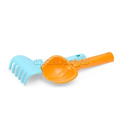 Набор №656 сафари: ведро малое с наклейкой, совок №2, грабельки №2