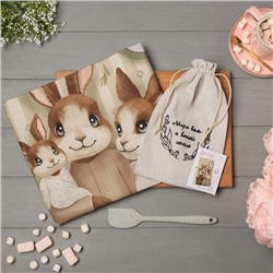 Набор подарочный «Мира вам и вашей семье»: полотенце 40×73 см, лопатка