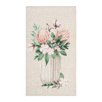 Набор полотенец Этель «Букеты» 45×70 см - 3 шт., репс 167 г/м², хлопок