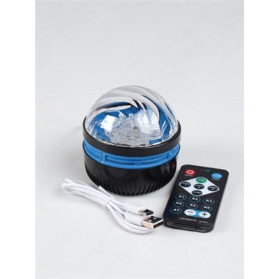 Проектор диско-шар ночник светодиодный классический, настольный 7,5 см / CW182609-22 /уп 100/