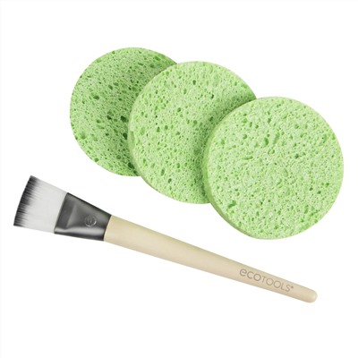 EcoTools, набор для нанесения и снятия косметических масок, 4 предмета