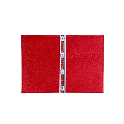 Обложка на паспорта из натуральной кожи, цвет красный