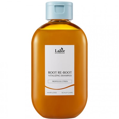 LADOR ROOT RE-BOOT Шампунь для сухой кожи головы с прополисом Vitalizing Propolis & Citron 300 мл