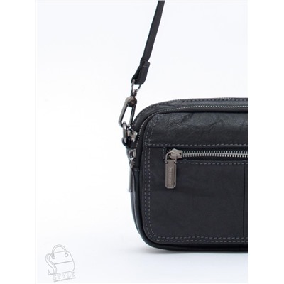 Сумка мужская кожаная 8615S black Fuzhiniao