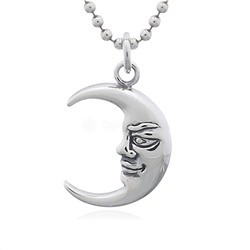 Подвеска из чернёного серебра - Месяц 925 пробы 34513