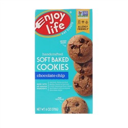 Enjoy Life Foods, Нежные запеченные батончики, с шоколадными чипсами, 5 батончиков, 1.2 унций (34 г) каждый