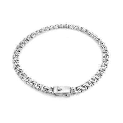 Браслет из серебра без вставки, ТР-бисмарк коробка 0,9