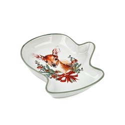 Блюдо сервировочное «Новогодняя сказка», 20×17.5×3 см, ручная работа