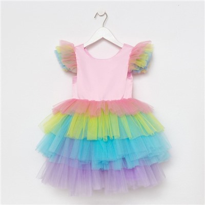 Платье нарядное для девочки KAFTAN «Радуга», рост 122-128 см