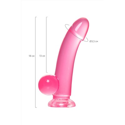 Розовый реалистичный фаллоимитатор Fush - 18 см.