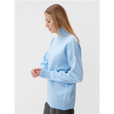 Джемпер женский вязаный MINAKU: Knitwear collection, голубой, размер 42-44