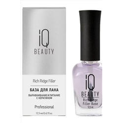 IQ Beauty База для лака выравнивание и питание с кератином / Rich Ridge Filler Base, 12,5 мл KRISTALLER, 1111095