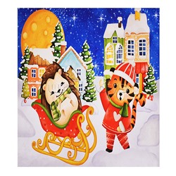 3Д аппликация. Зверята зимой