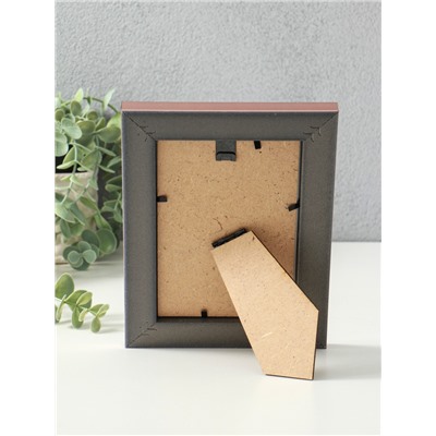 Фоторамка для фото 10×15 см «МИРАМ», пластик, розовый, (пластиковый экран)