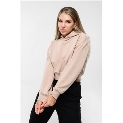 Свитшот 1 оверсайз короткий (Бежевый)