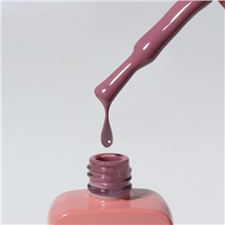 Гель лак для ногтей, однотонный, трехфазный, 10 мл, LED/UV, фиолетовый (198)